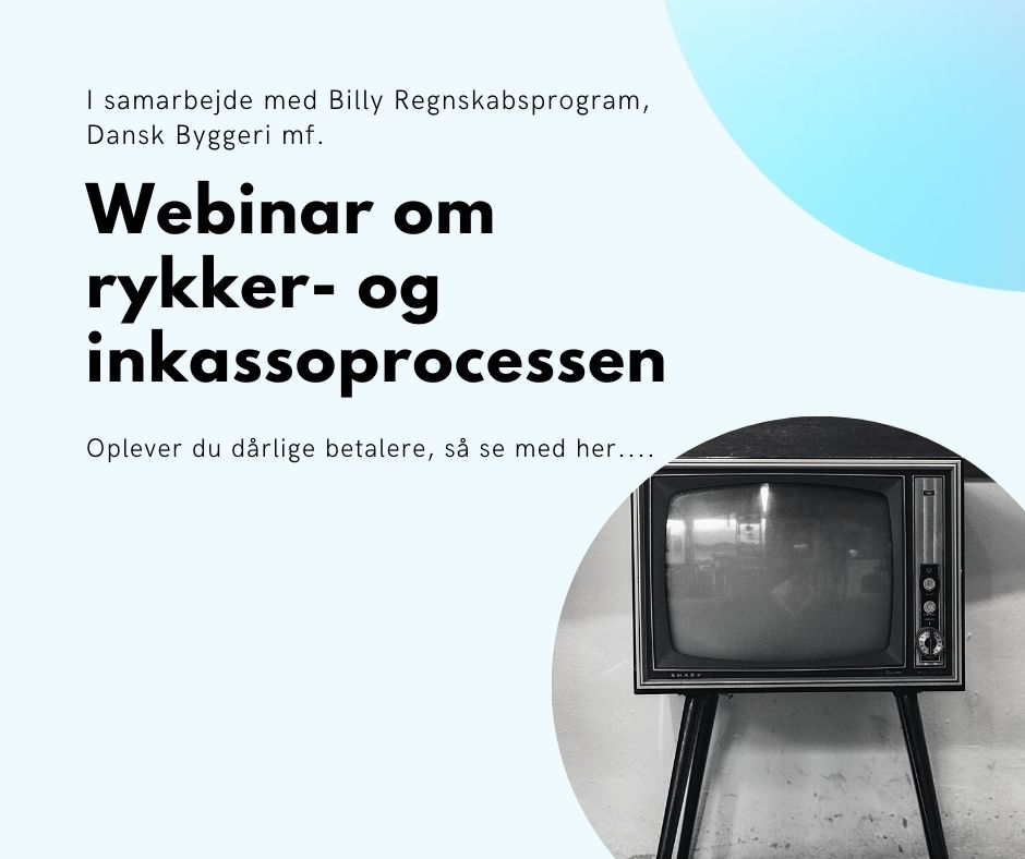 Webinar om rykker- og inkassoprocessen, gebyr, renter og inkasso