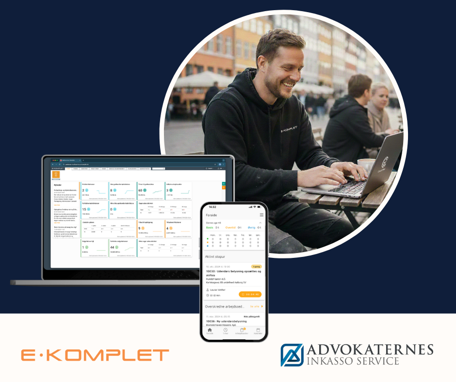 Integration mellem E-Komplet og Advokaternes Inkasso Service til håndtering af ubetalte fakturaer