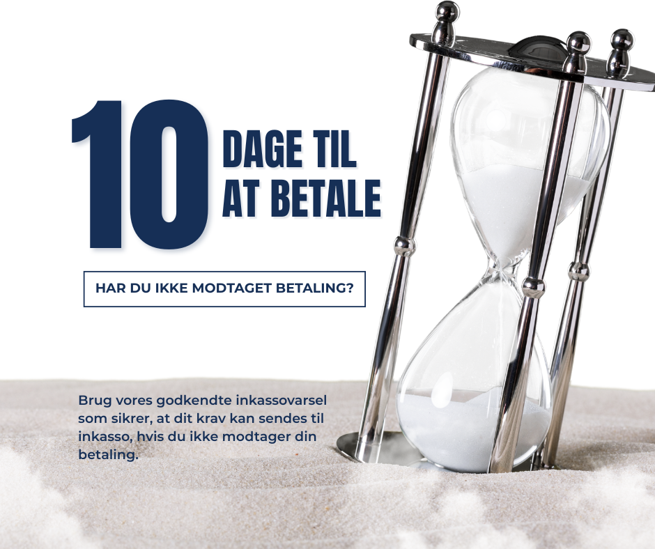 Opfordring til at hente vores inkassovarsel som opfylder lovens krav, således at kravet kan sendes til inkasso, hvis skyldner alligevel ikke betaler.