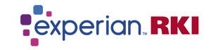 Logoet for Experian RKI, der repræsenterer tjenester inden for kreditvurdering og inkasso.